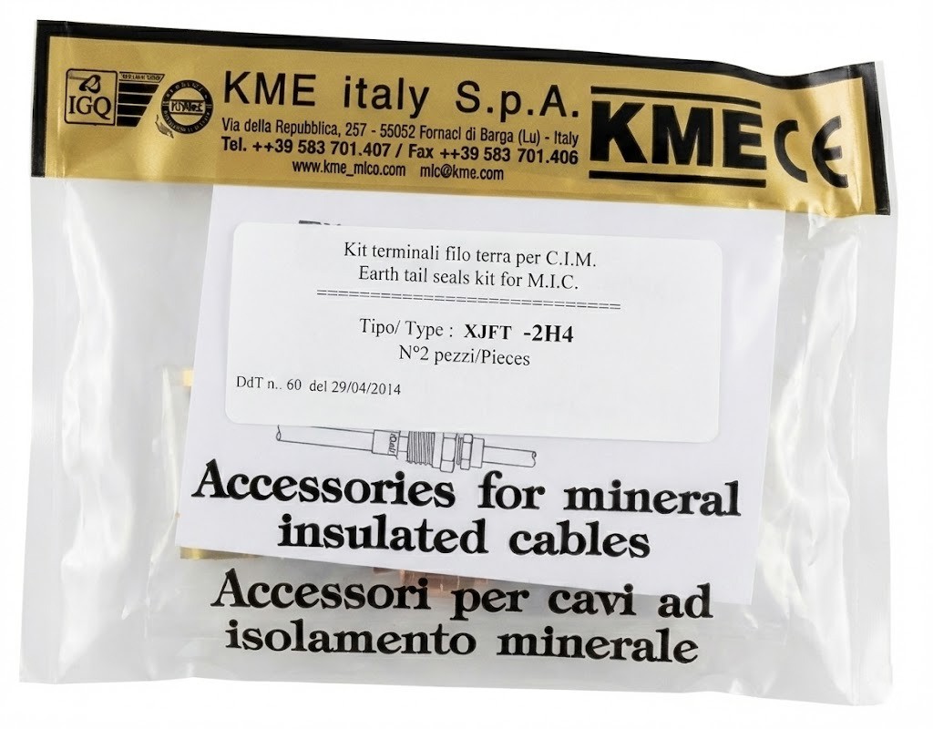 kme-mico-kit-terminali-con-filo-terra-earth-tail-seals-xjft-2h4-2-pz-per-cavi-mic-a-isolamento-minerale